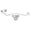 MTS 01.10251 Exhaust Pipe